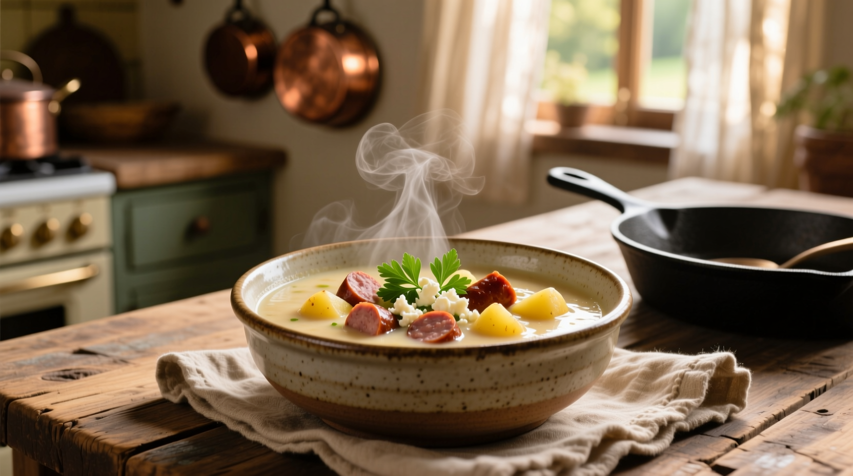 smoked sausage potato soup