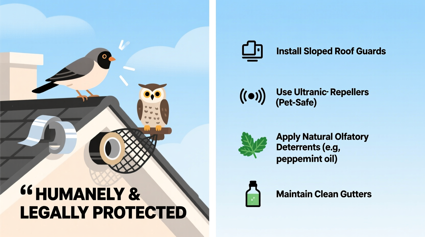 how do you deter birds from building nests