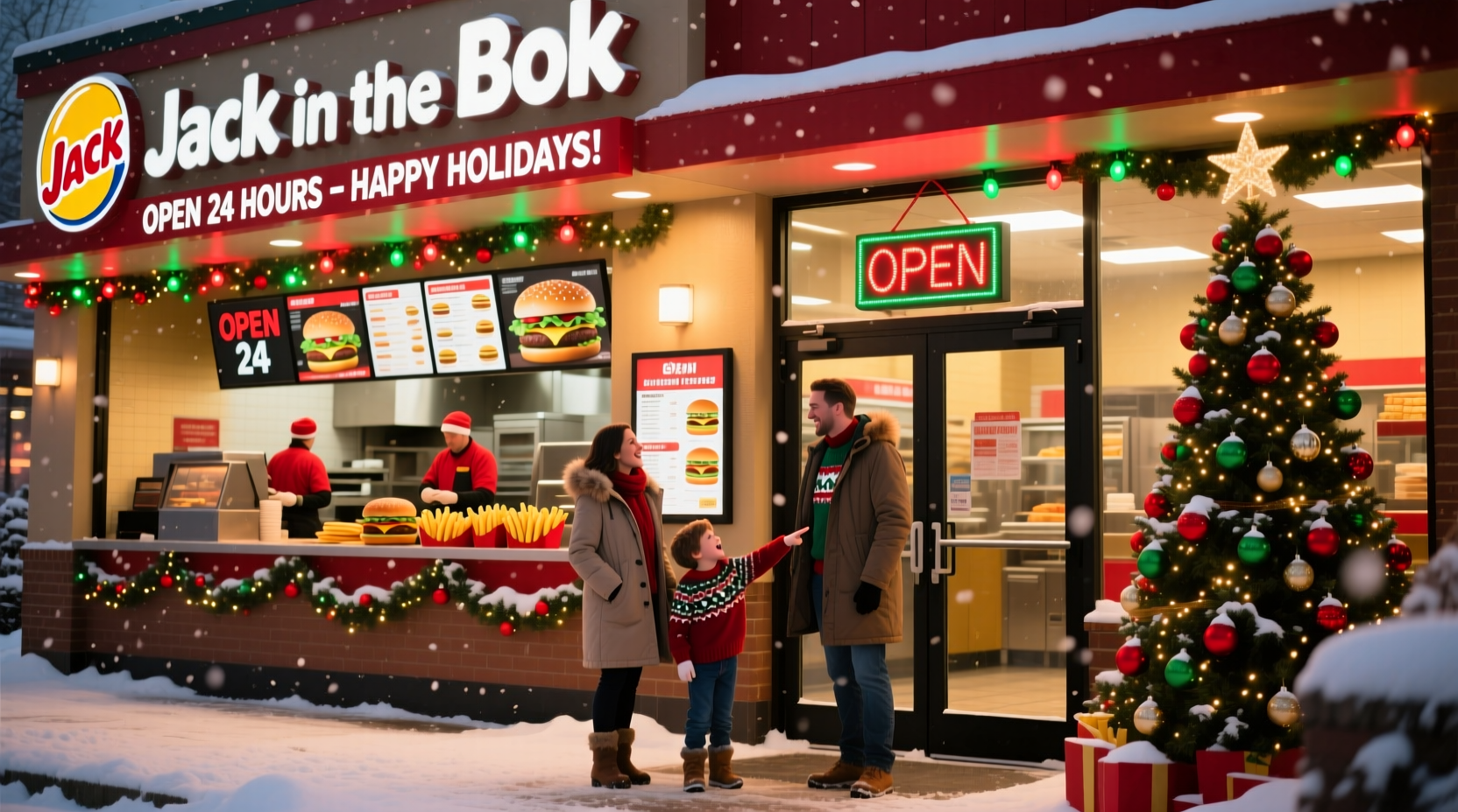 is jack in the box open on christmas