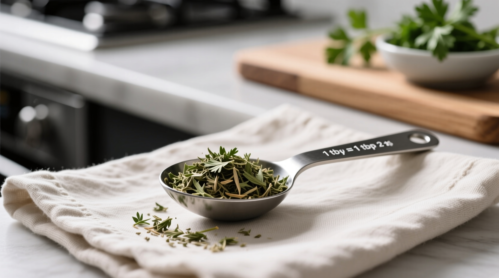 1 3 cup fresh parsley to dried when precision matters