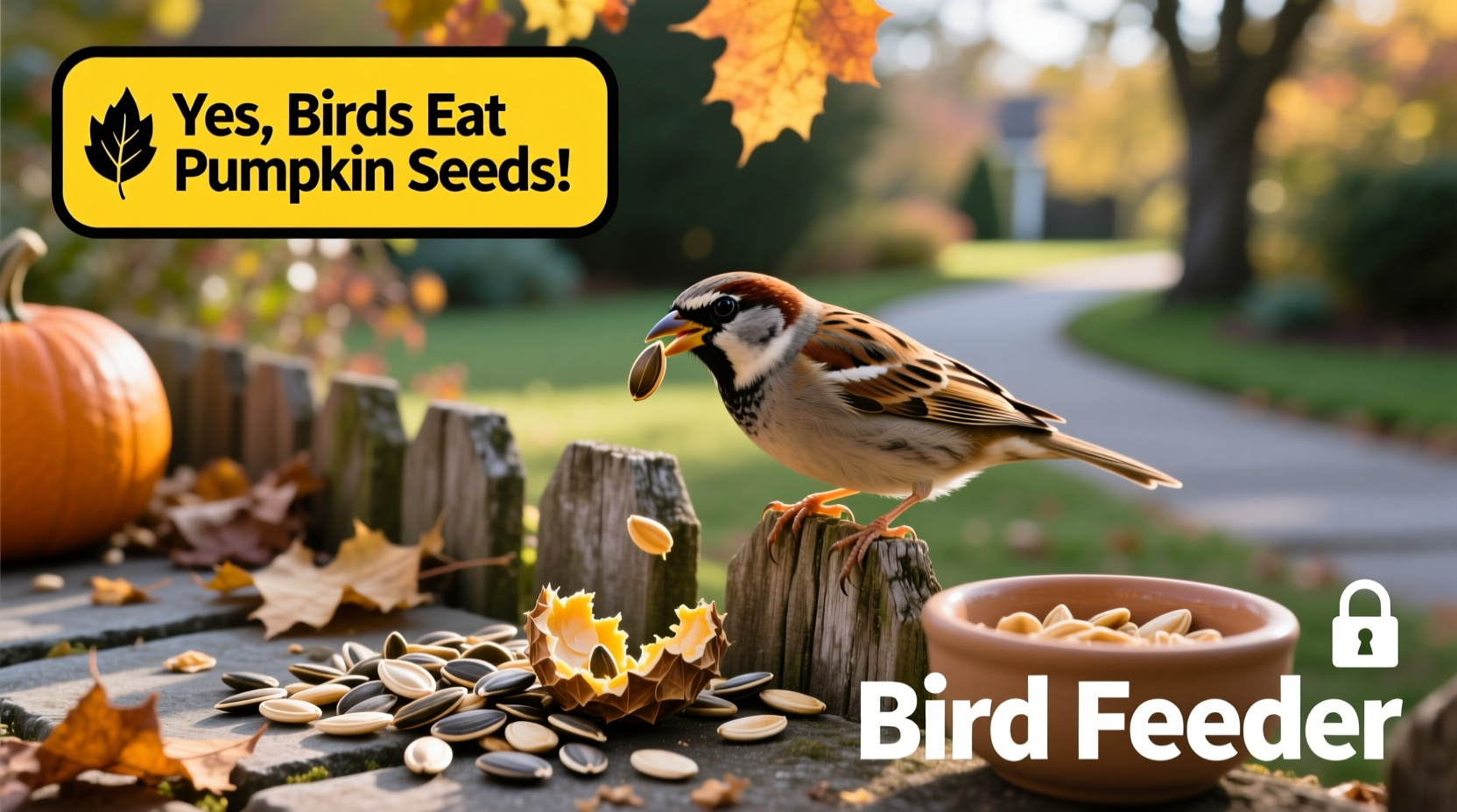 will birds eat pumpkin seeds