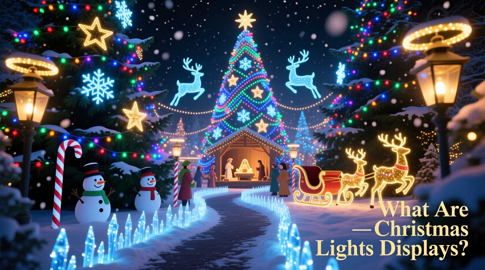 what are christmas lights displays