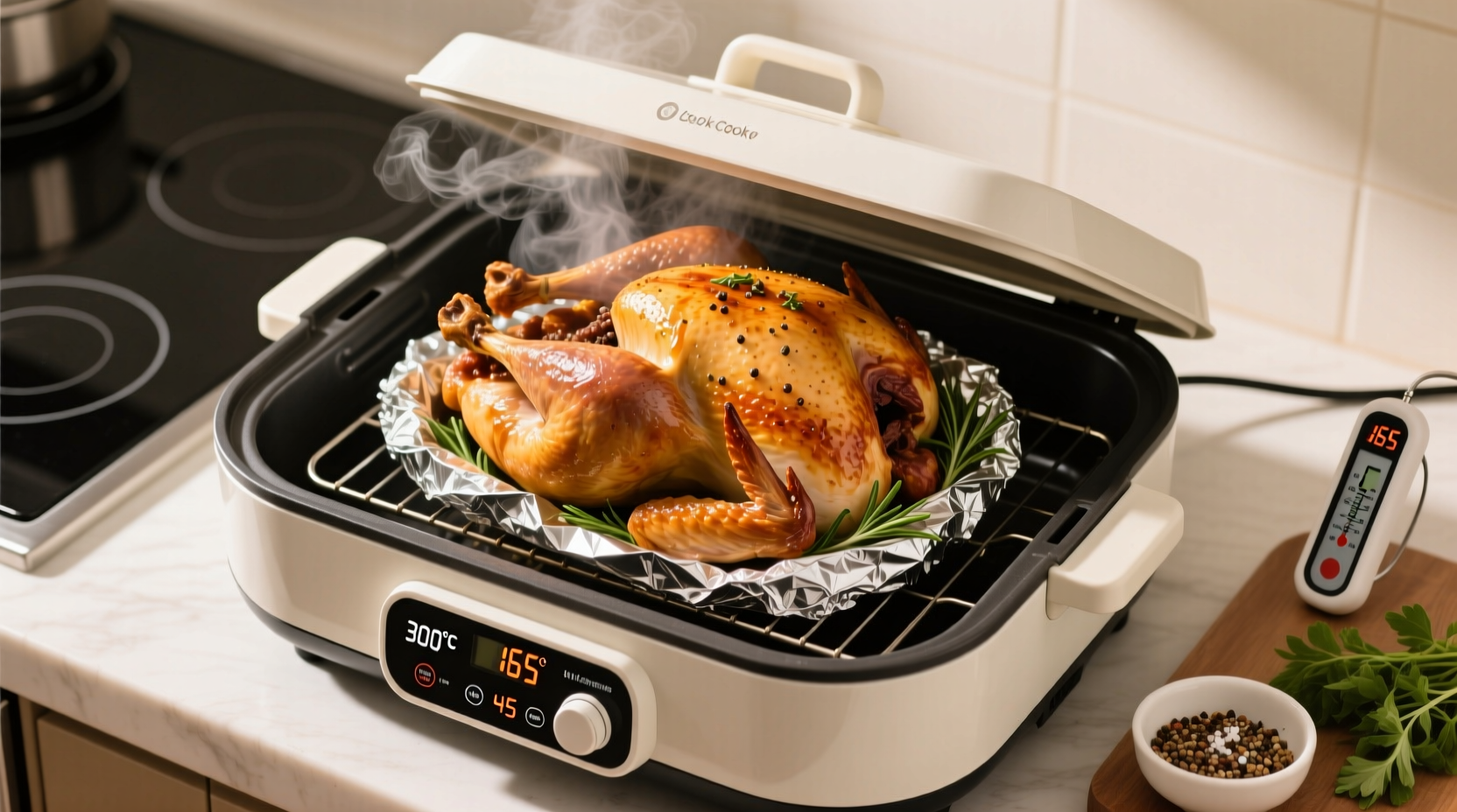 how long to cook a turkey in an electric roaster