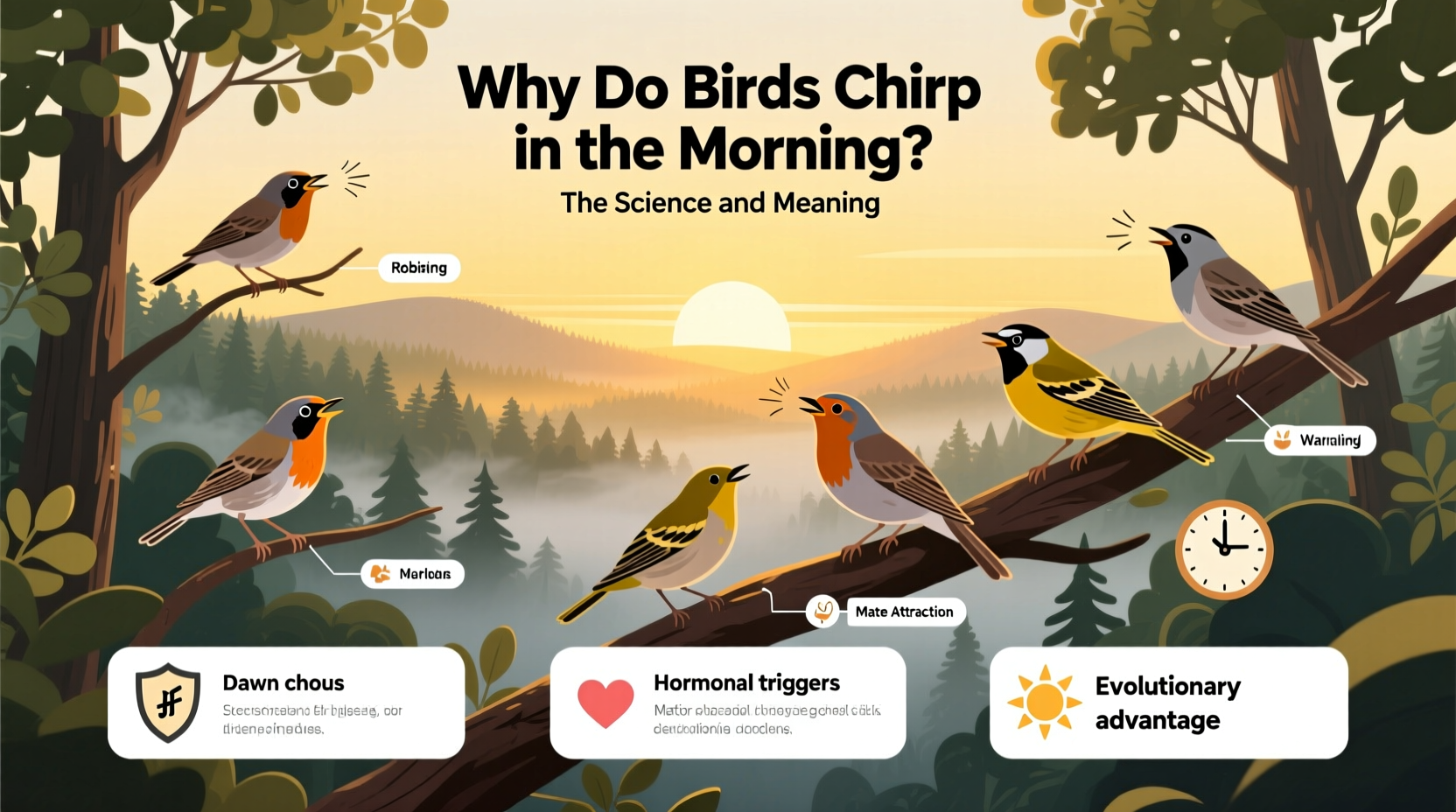 why do birds chirp in the morning