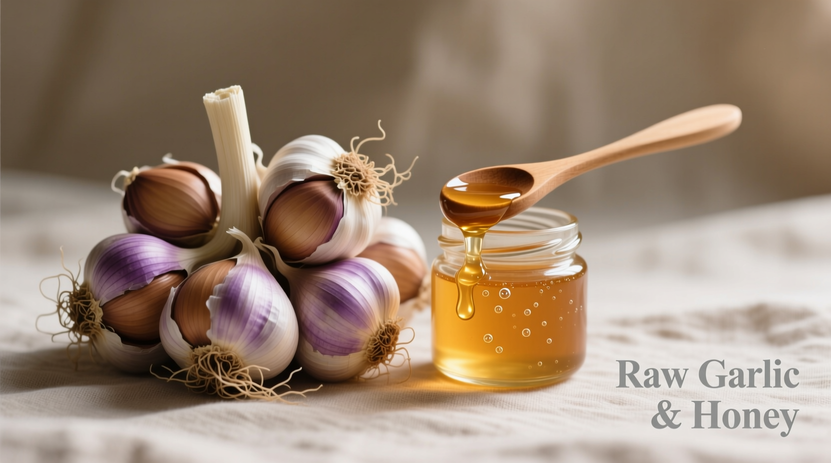 Rohes Knoblauch-Honig-Gemisch