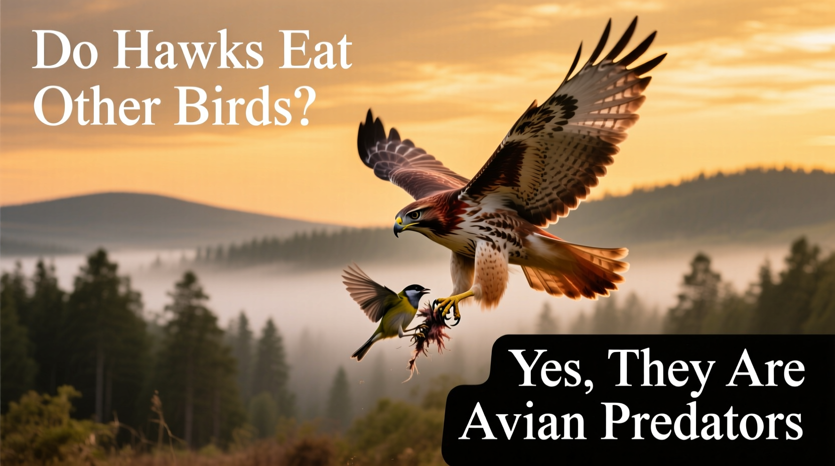 do hawks eat other birds