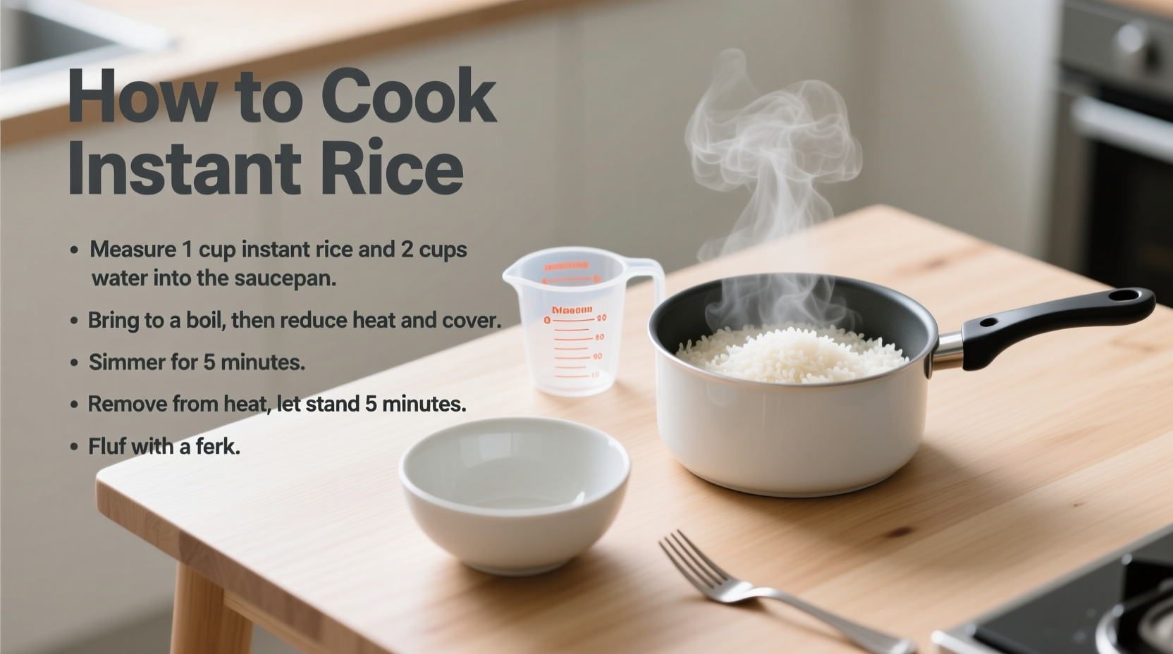 how to cook instant rice