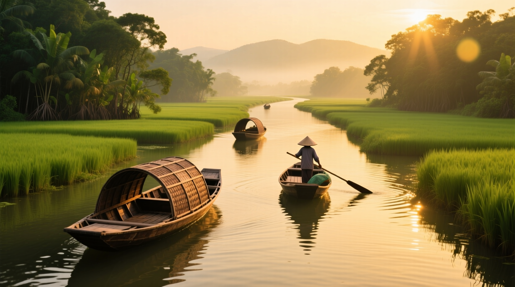 Round Wooden Boats: Best Way to Explore Vietnam’s Hidden Waterways