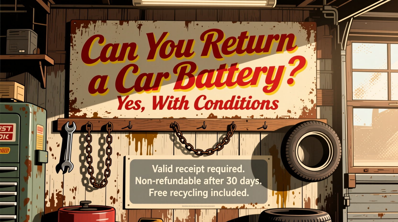 can you return a car battery