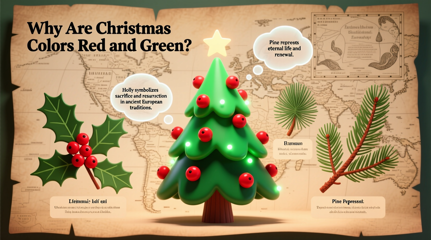 why are christmas colours red and green