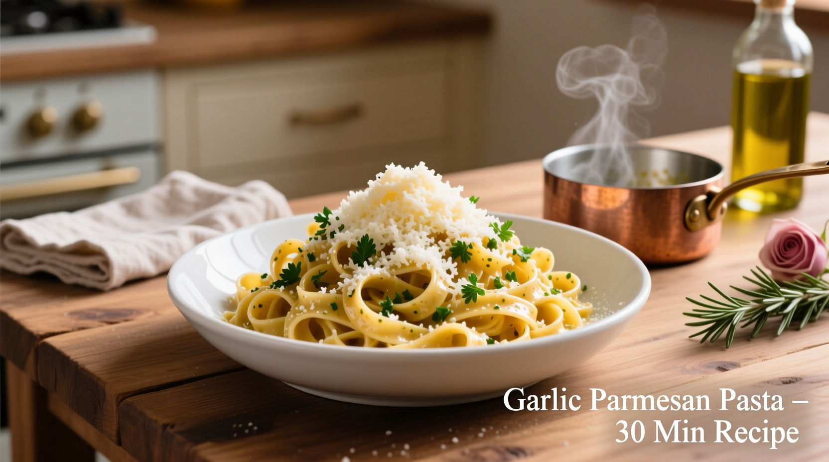garlic parmesan pasta recipe