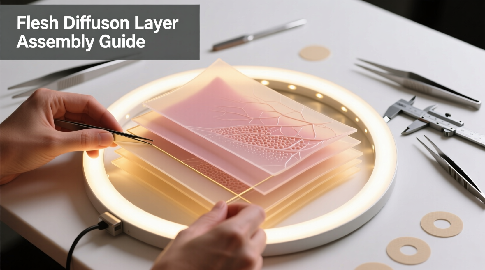 Assembling DIY flesh light diffusion layers
