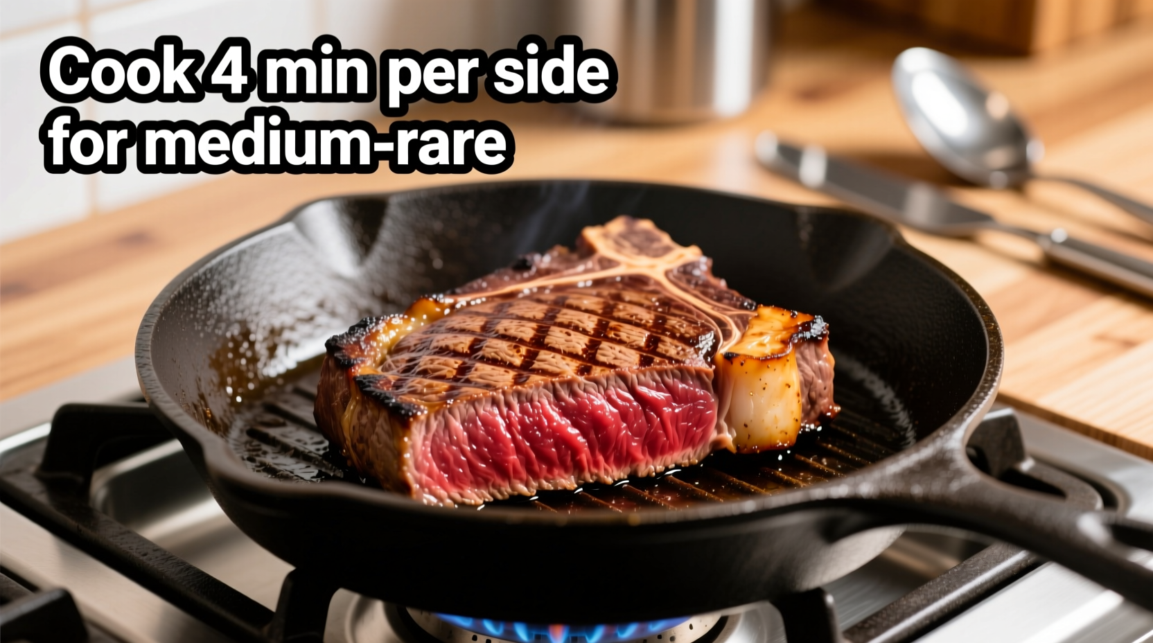 how long to cook a steak on each side