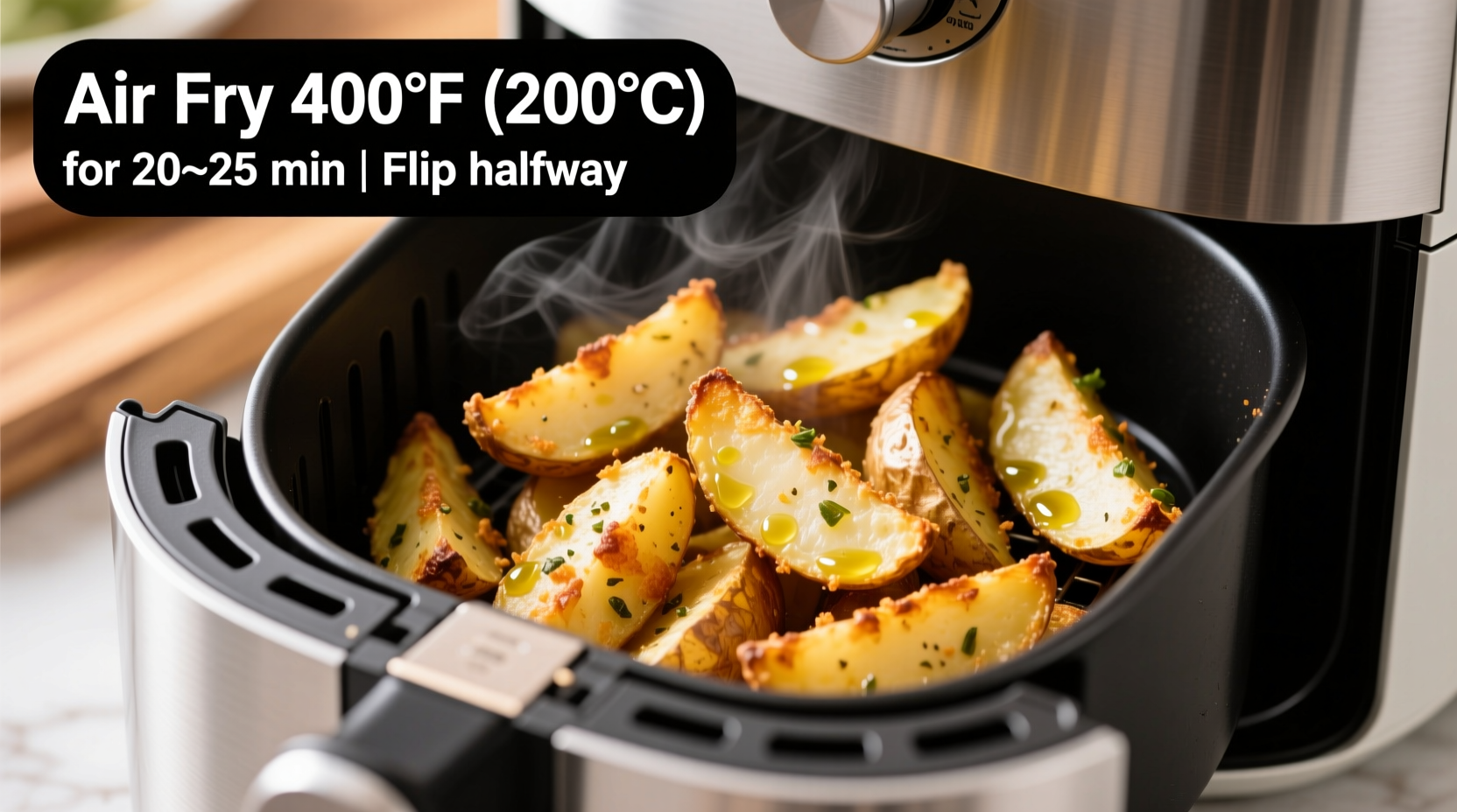 how long to air fry potato