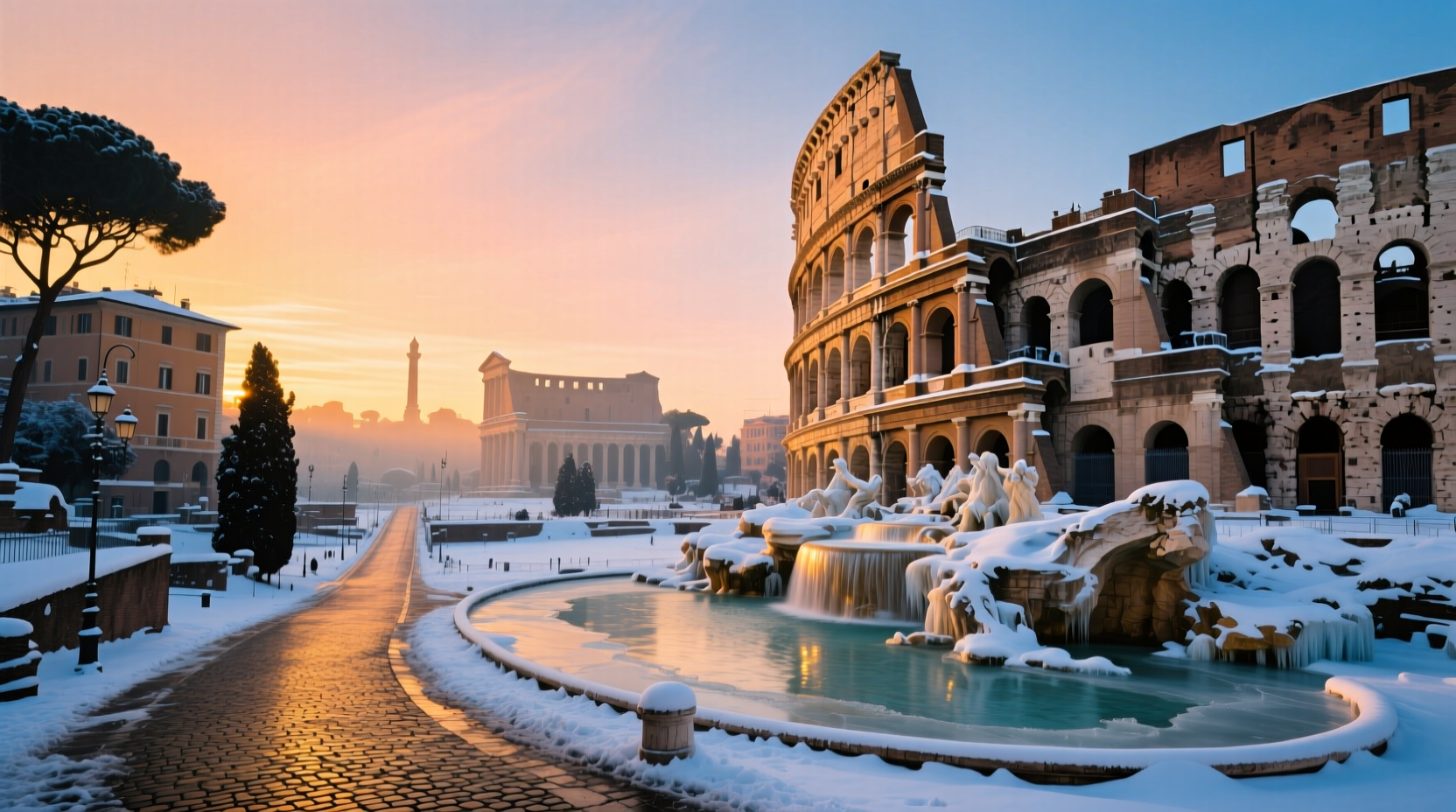 Photos of Rome Covered in Snow: A Practical Budget Travel Guide