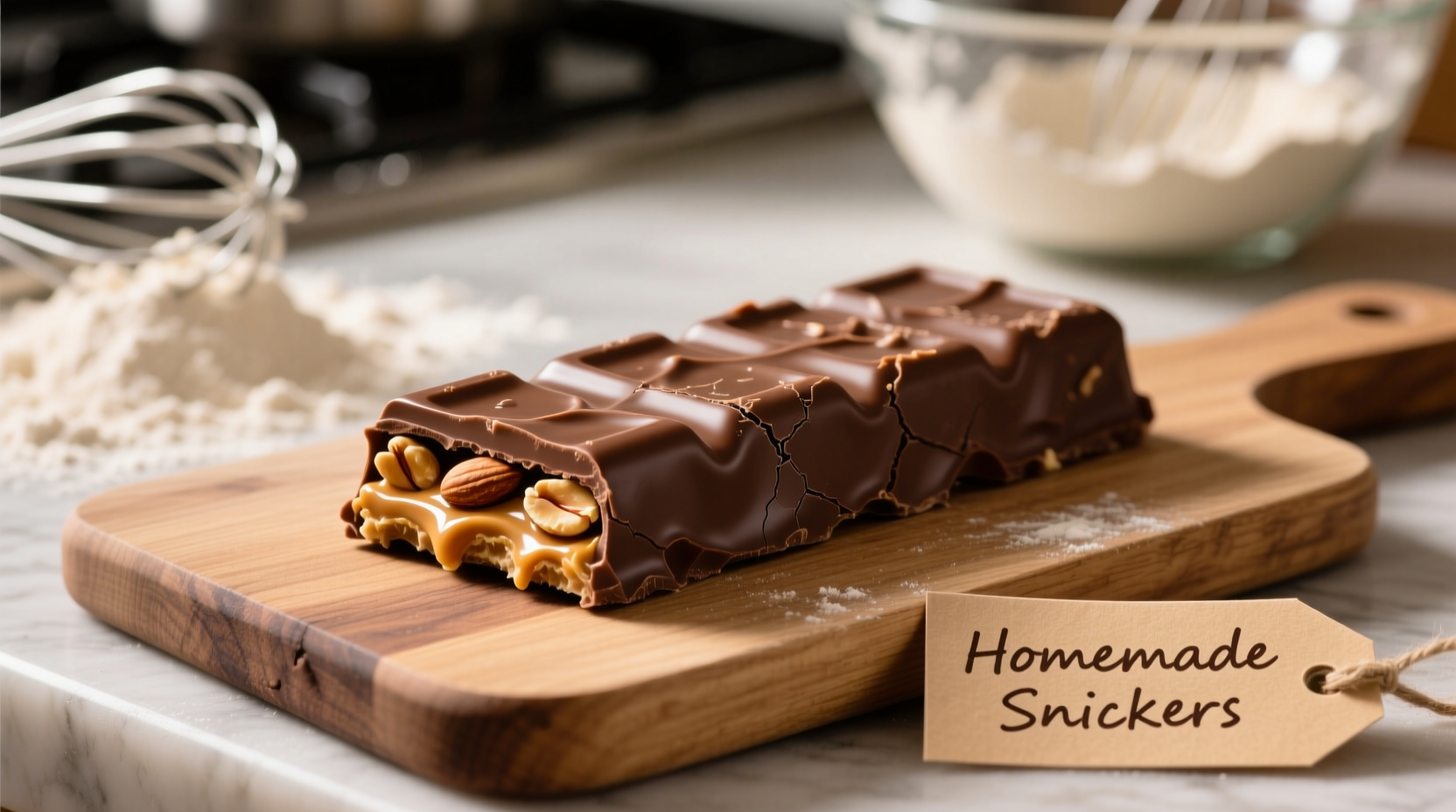 homemade snickers