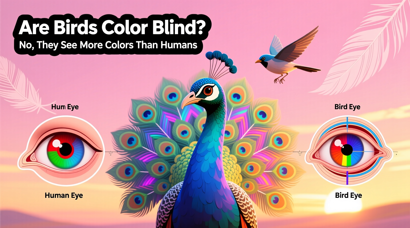 are birds color blind