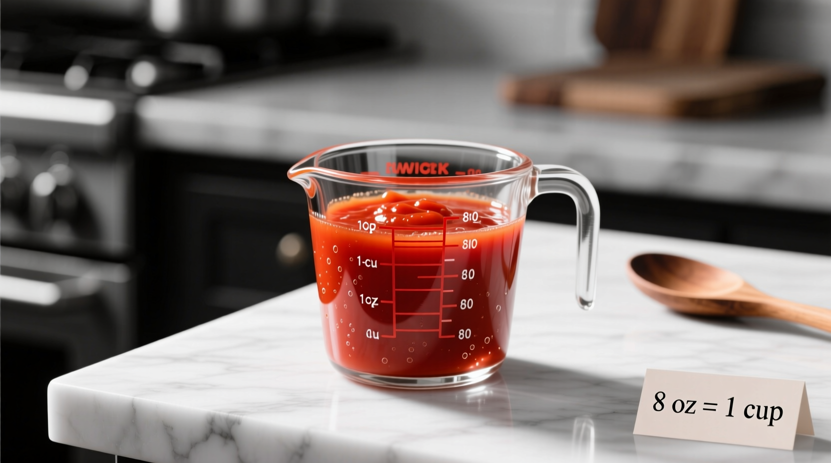 8 oz tomato sauce equals 1 cup when precision matters