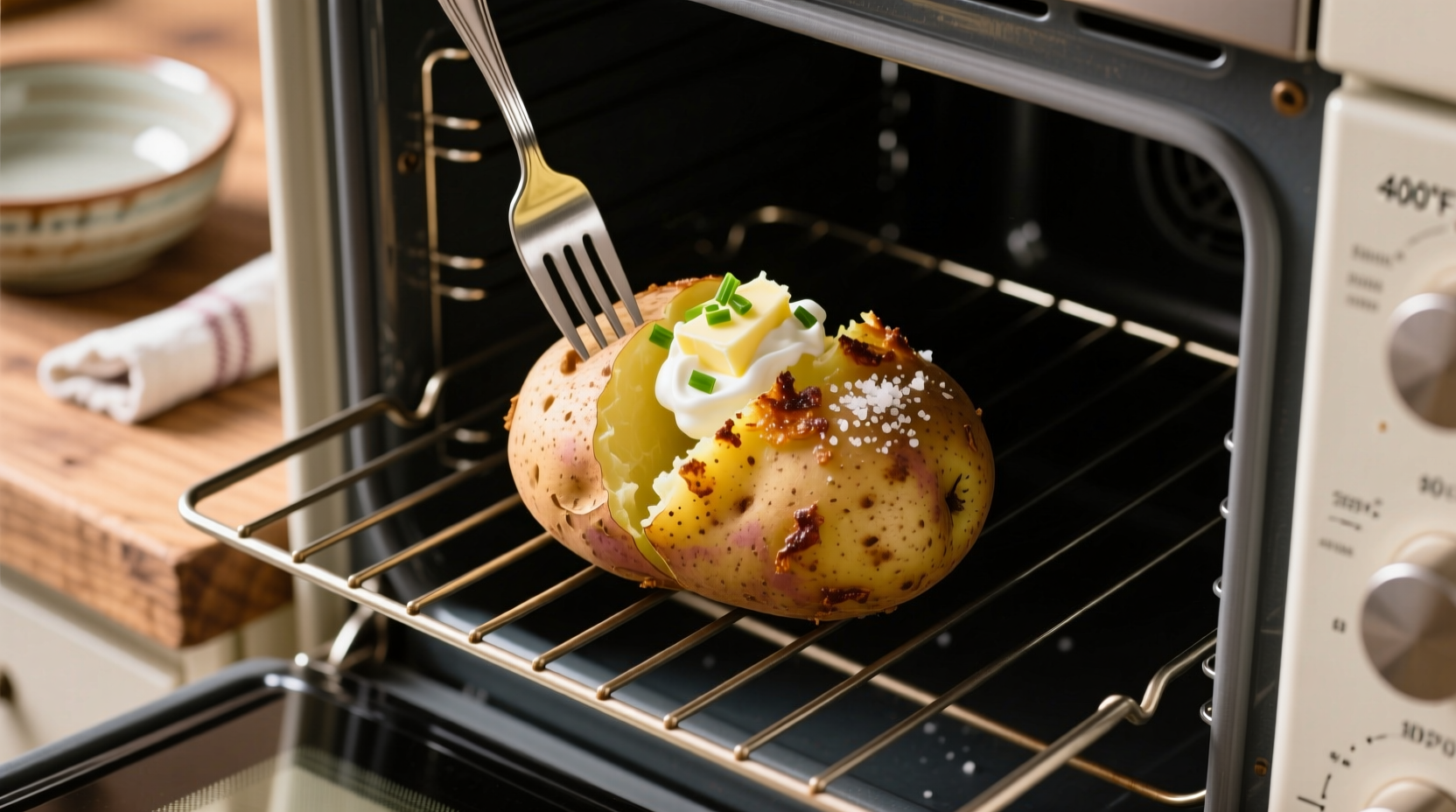 how long bake potato at 400