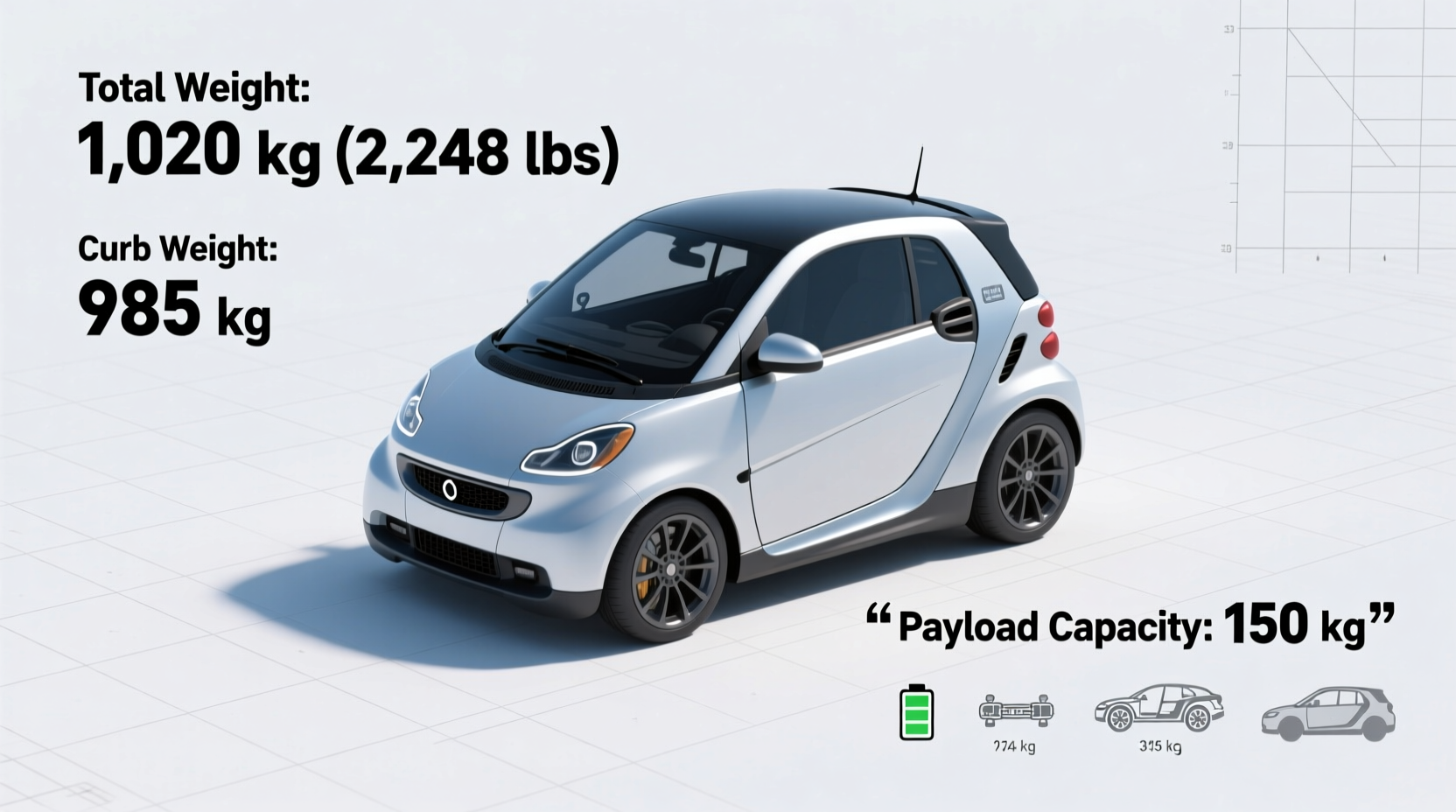 how much do a smart car weigh