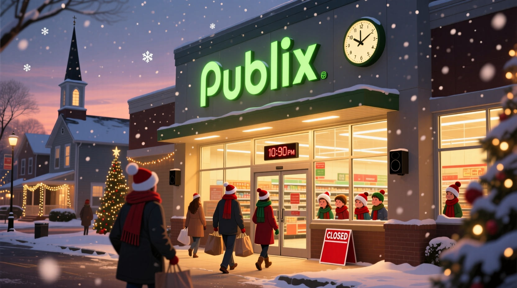 what time does publix close on christmas eve