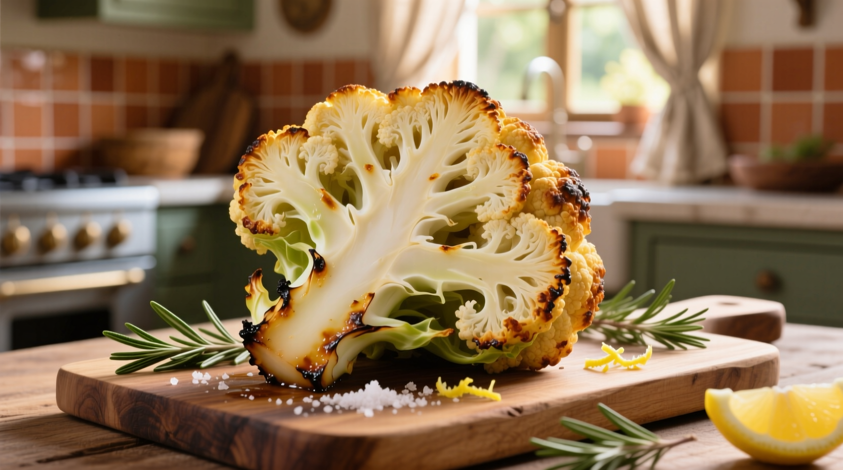 baked whole cauliflower