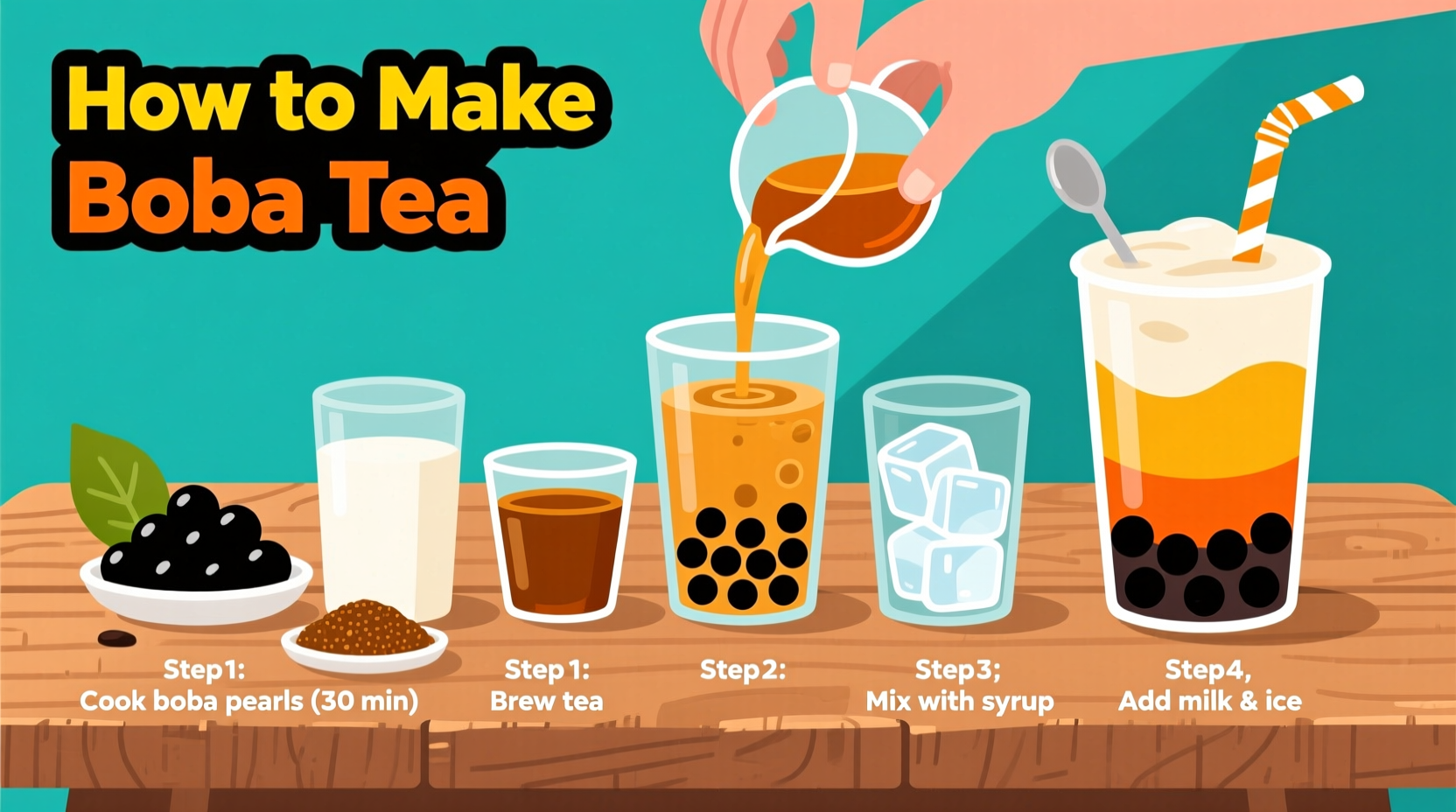 how to cook boba tea