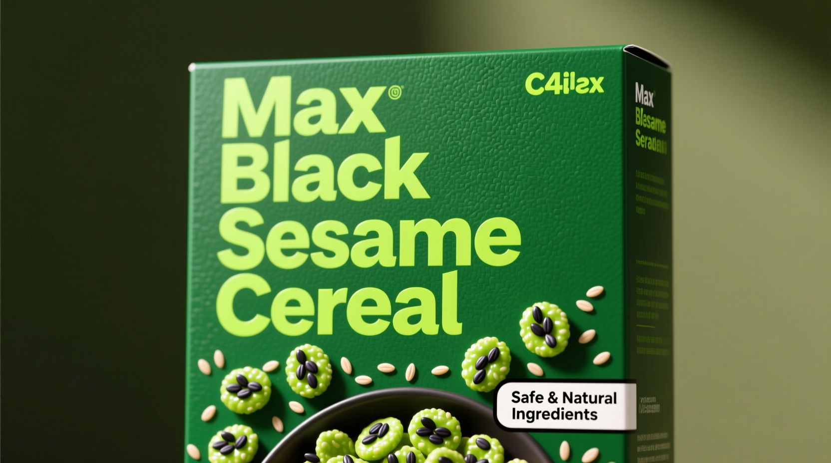 green max black sesame cereal safe