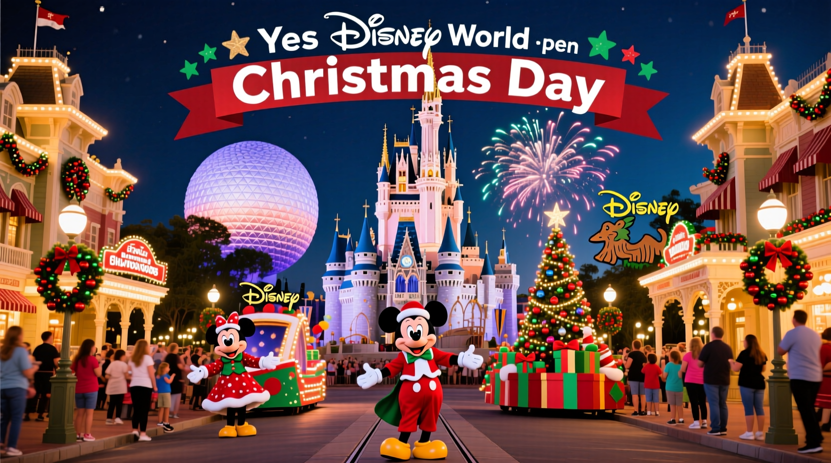 is disney world open on christmas