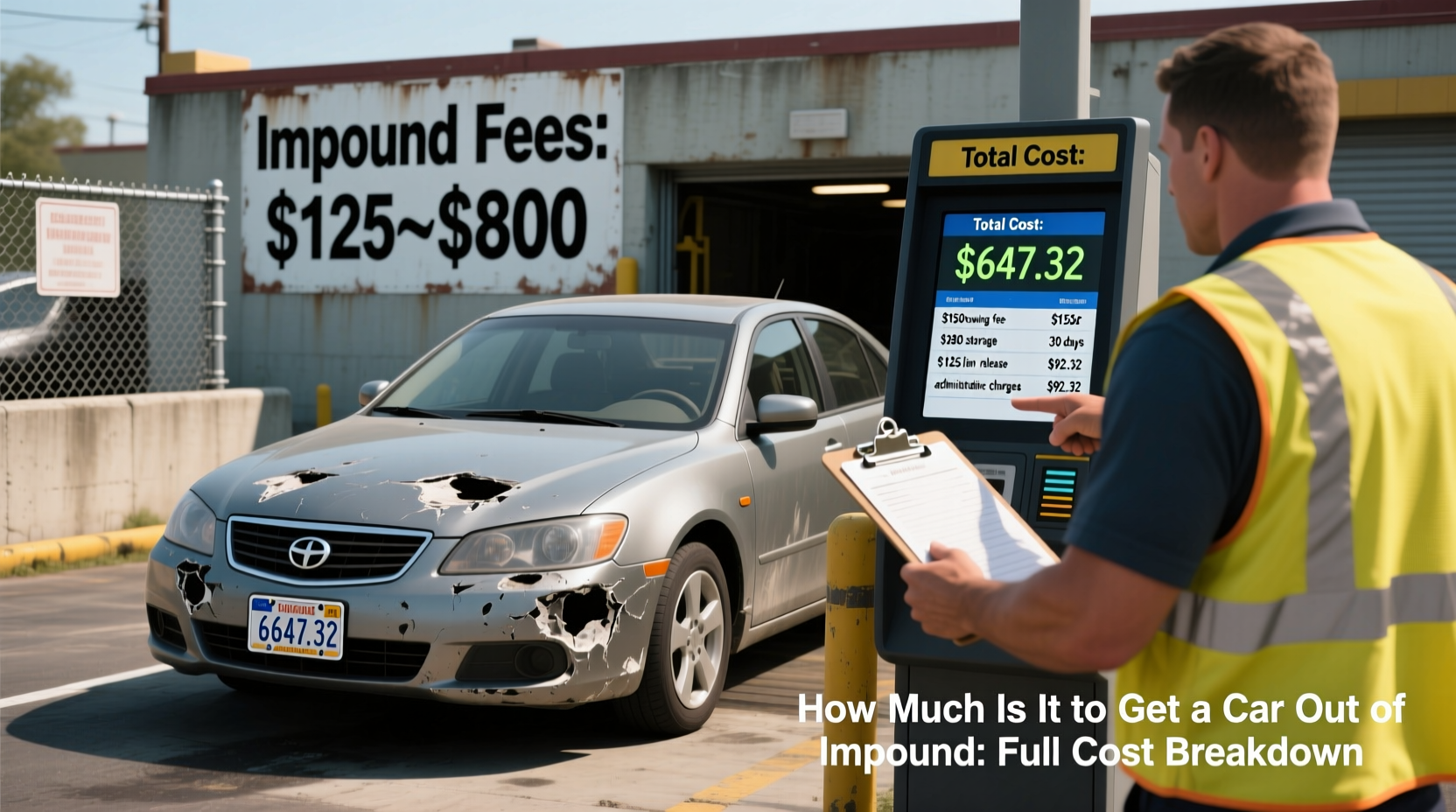 how much is it to get car out of impound