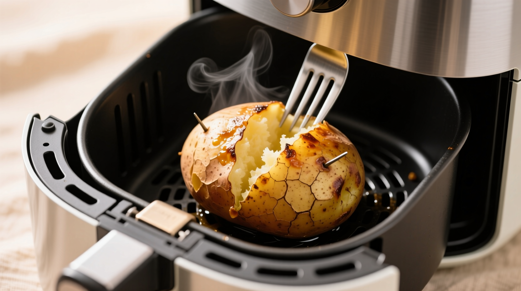 air fryer baked potatoes faster than oven better texture proof