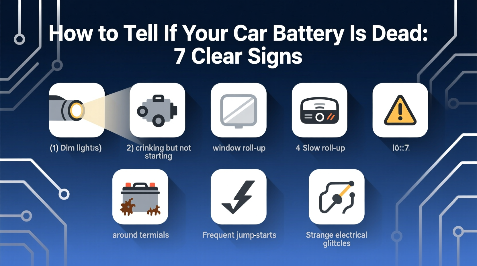 how to tell if your car battery is dead