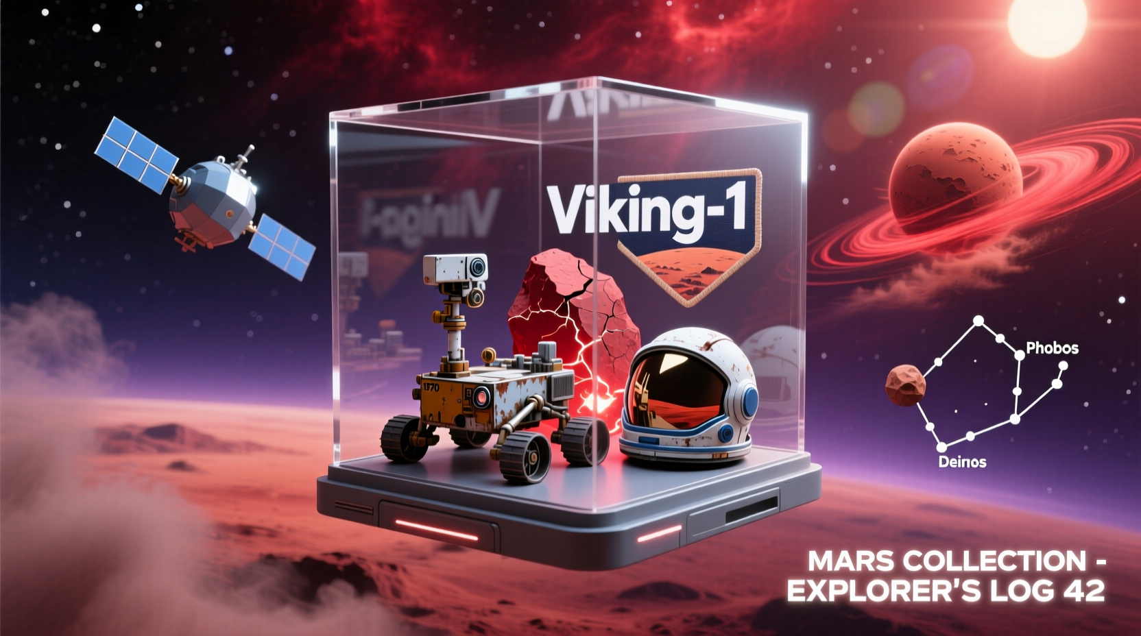 Player's collection showing Mars and related space elements