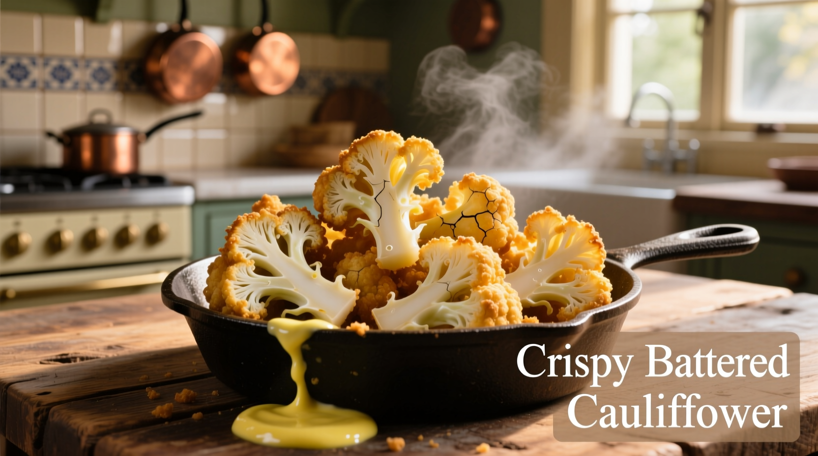 battered cauliflower