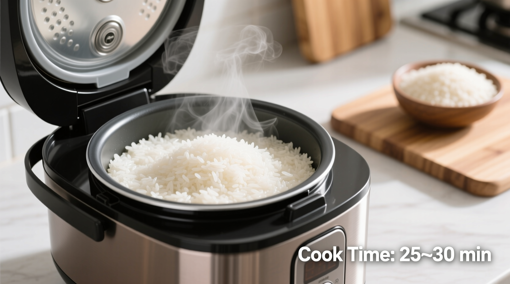 how long does rice take in a rice cooker