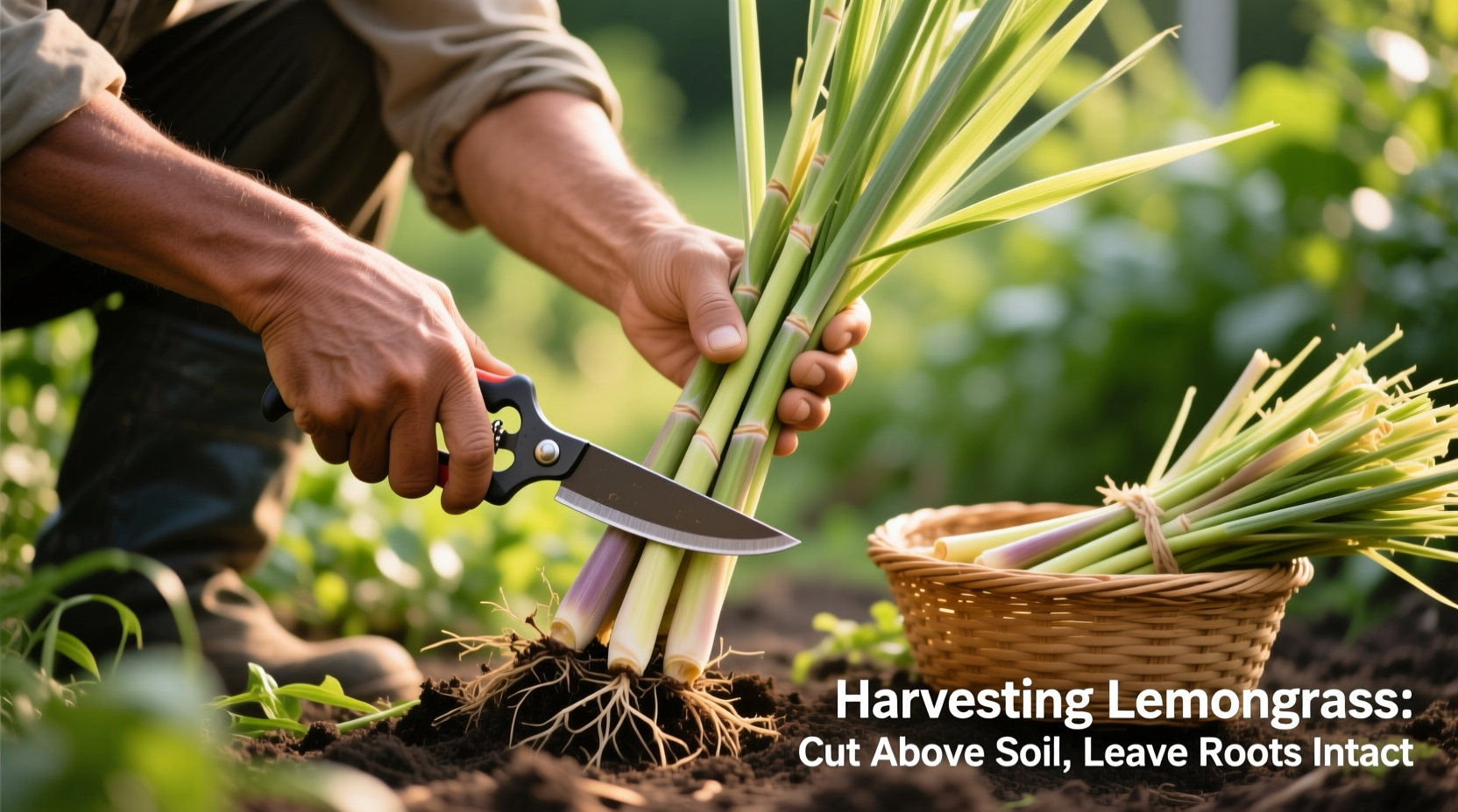 how to harvest lemongrass