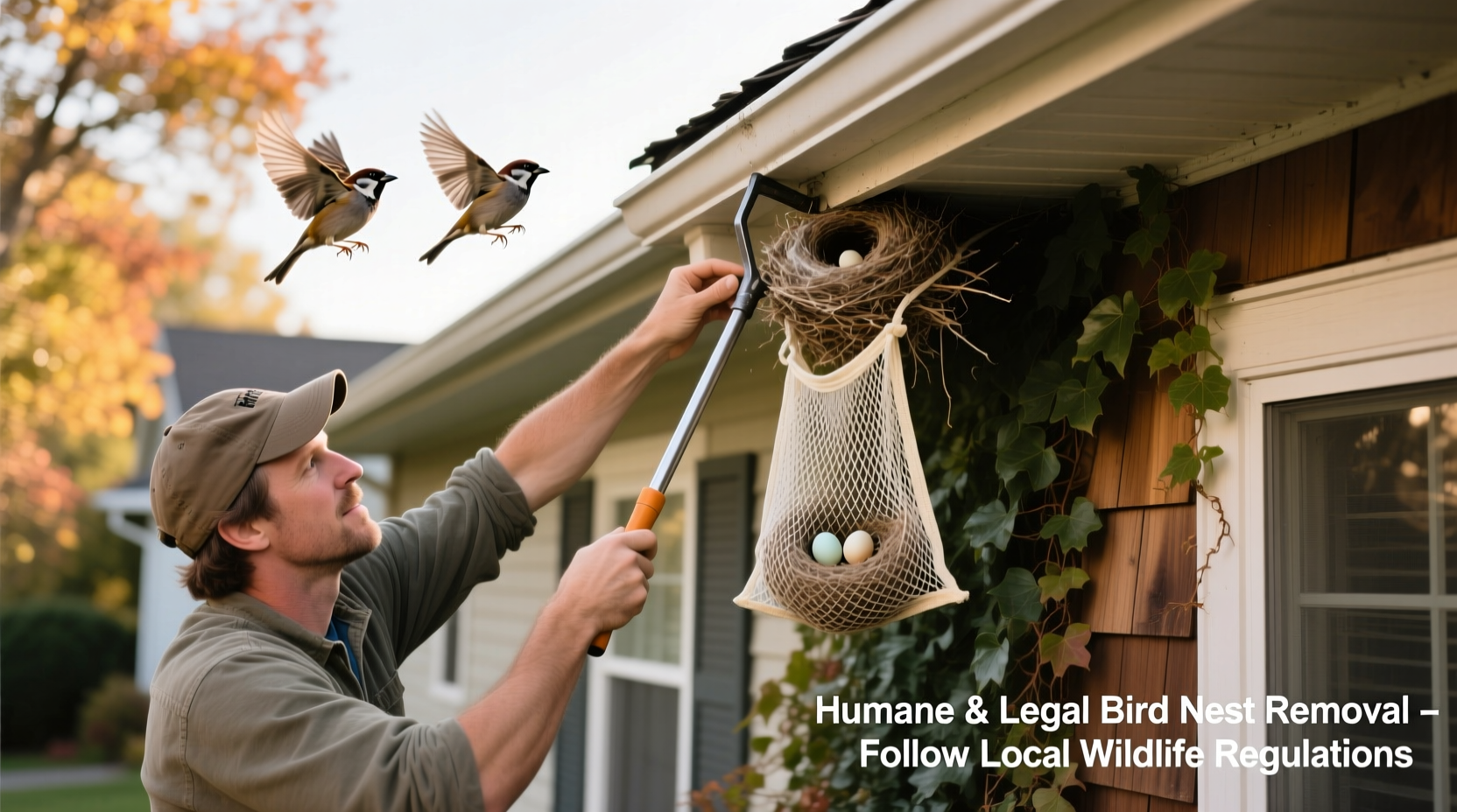 how to get rid of birds nesting