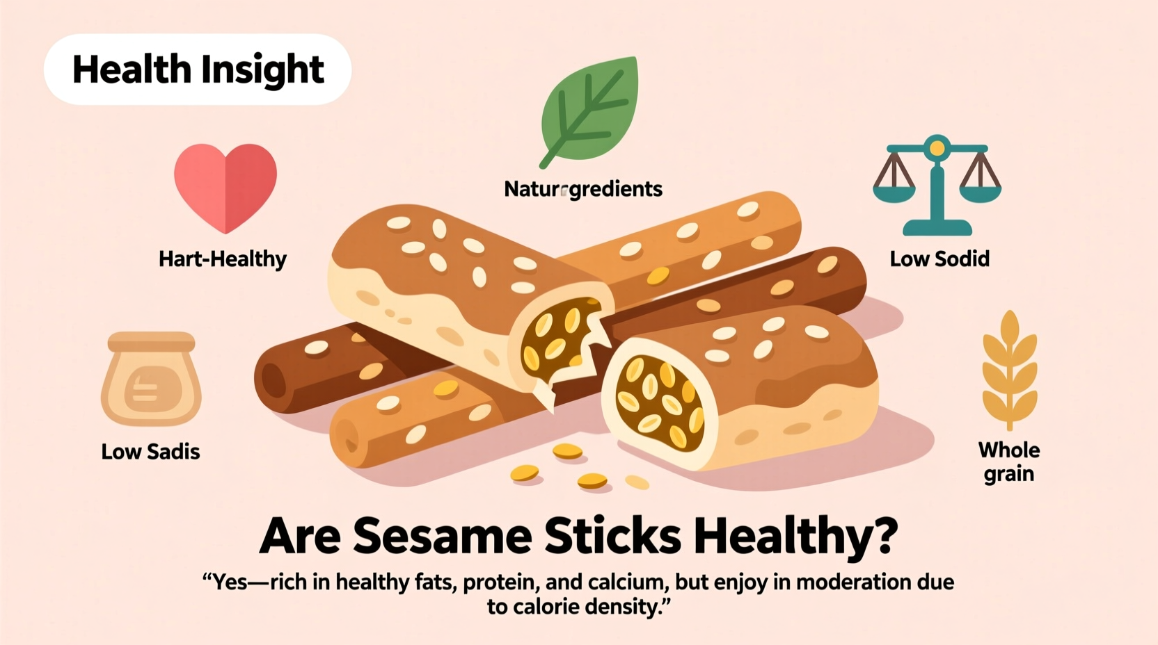 are sesame sticks healthy