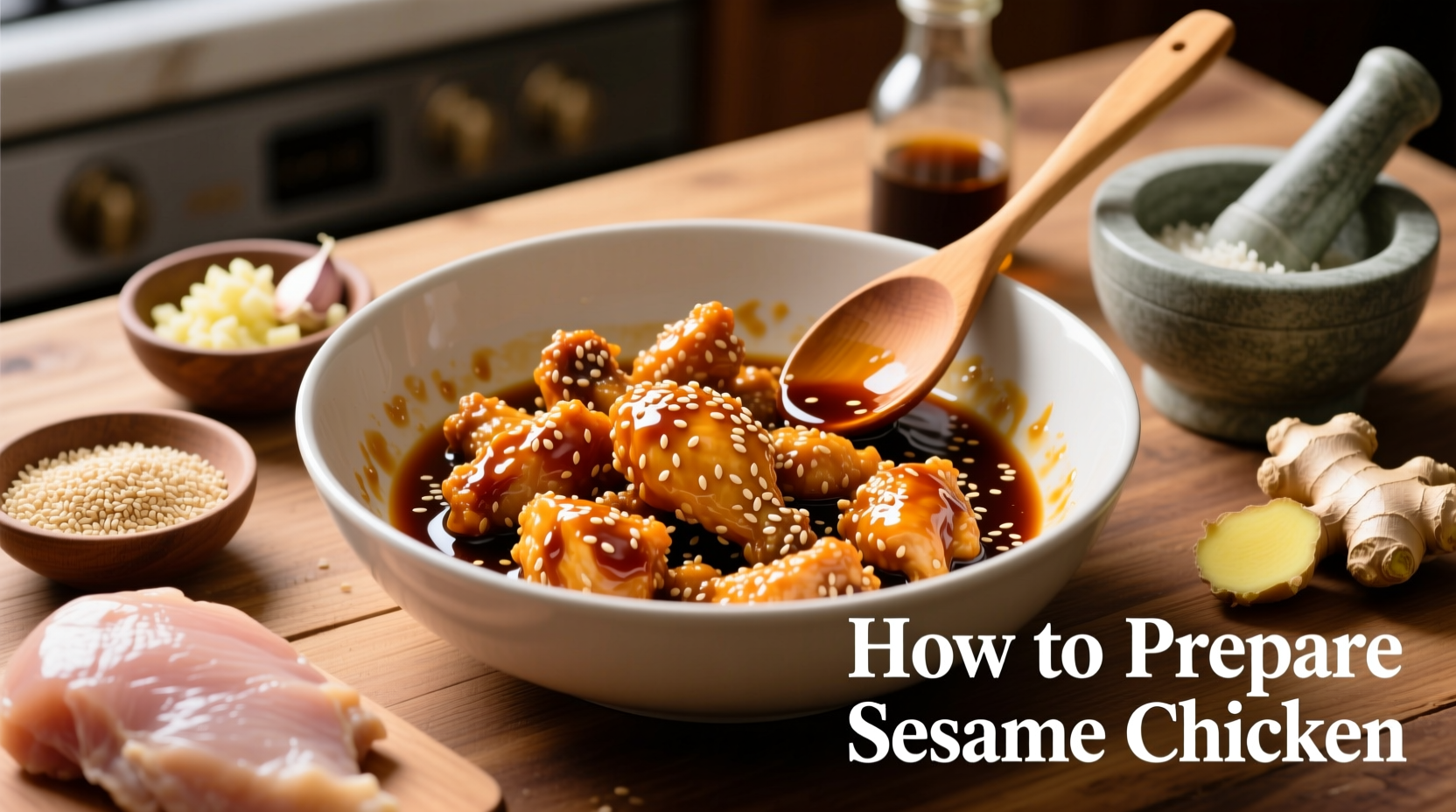 how to prepare sesame chicken