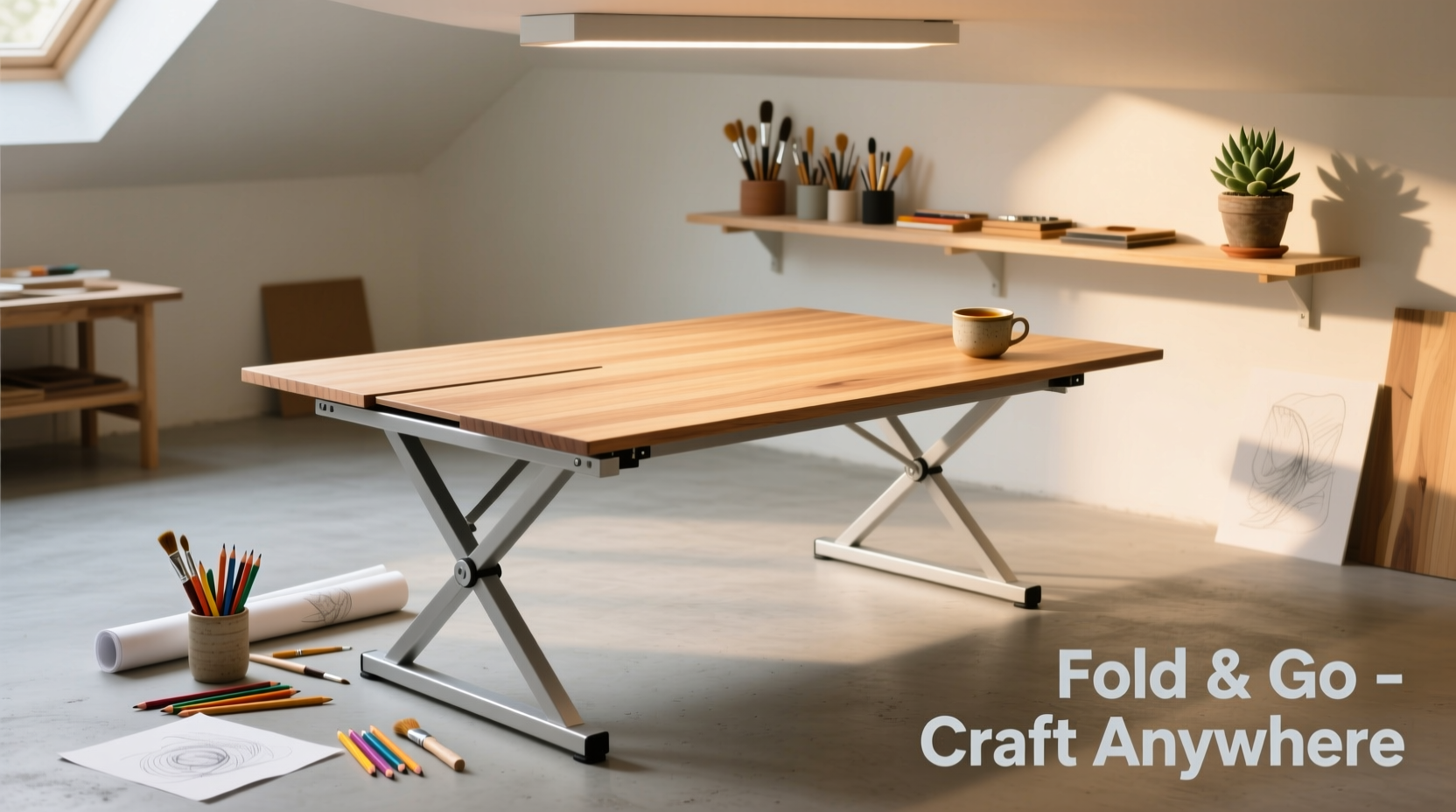 Foldable Craft Tables: Space-Saving Creative Workspaces
