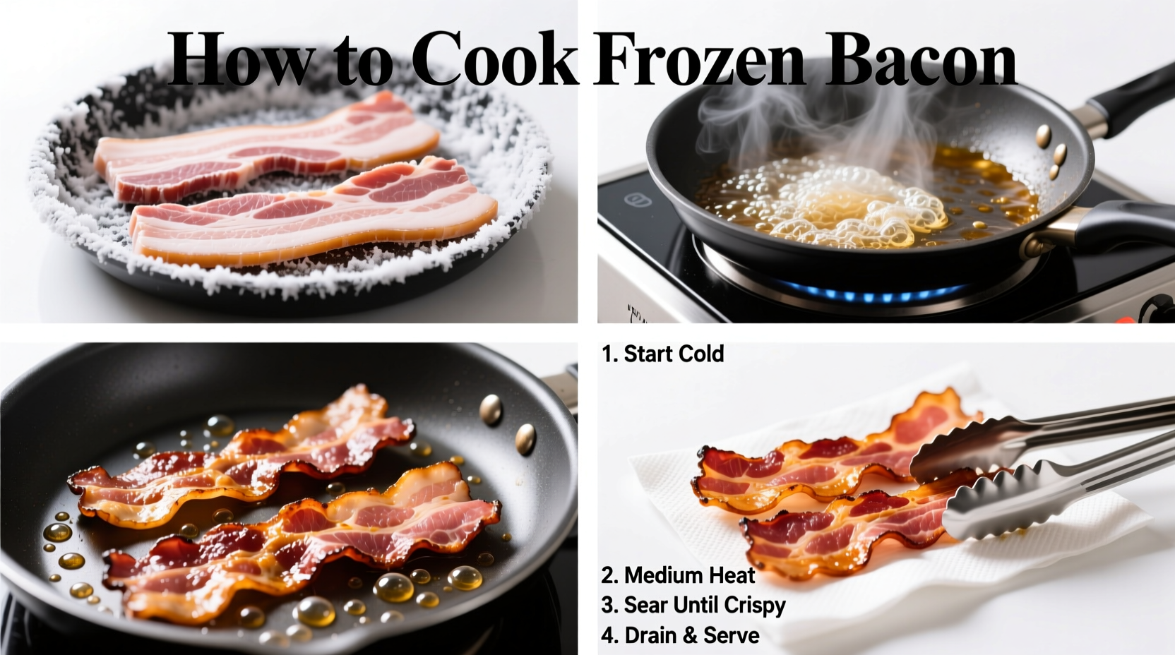 How to Cook Frozen Bacon: 3 Methods That Actually Work