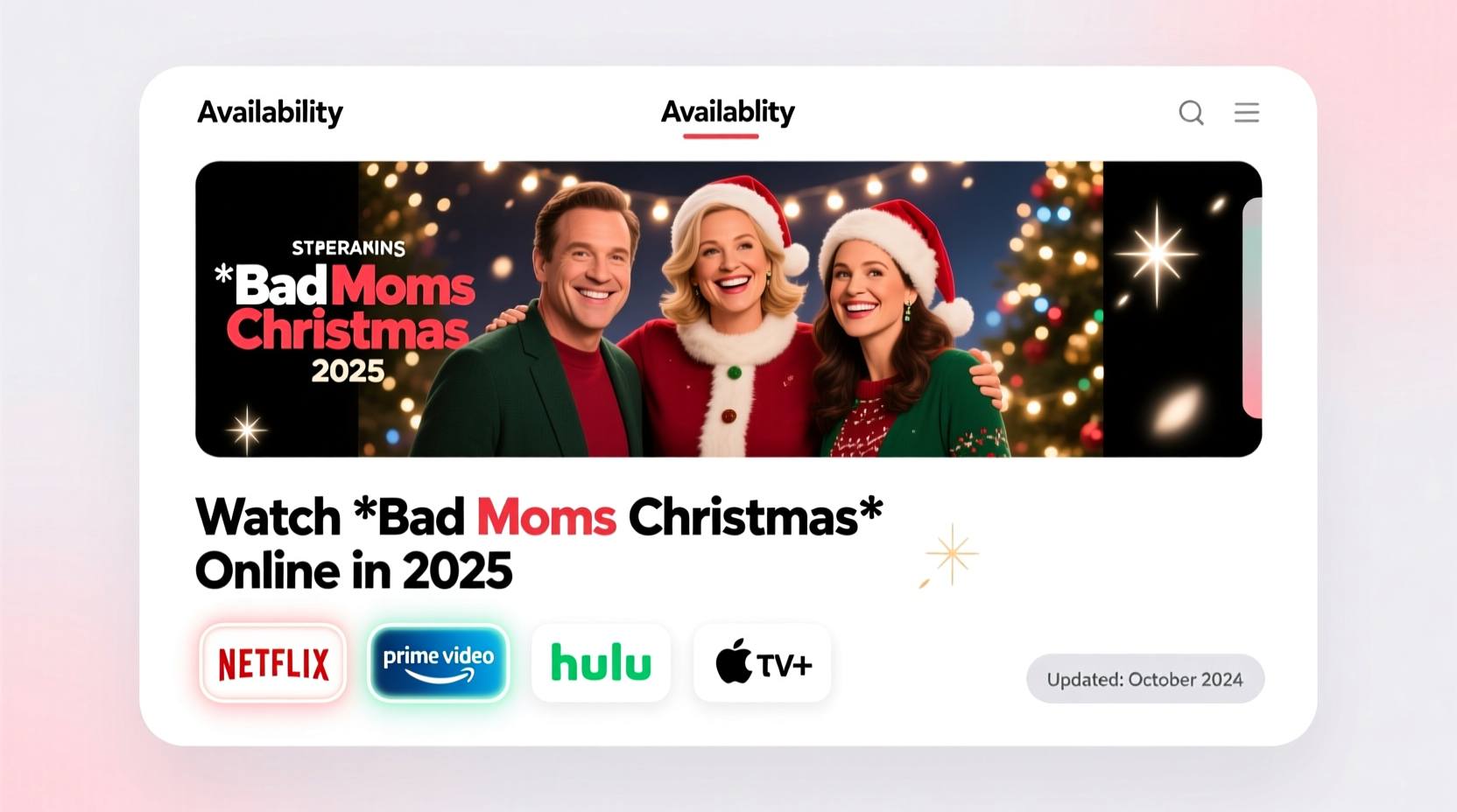where to watch bad moms christmas