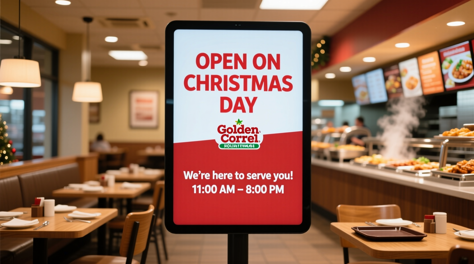 is golden corral open on christmas