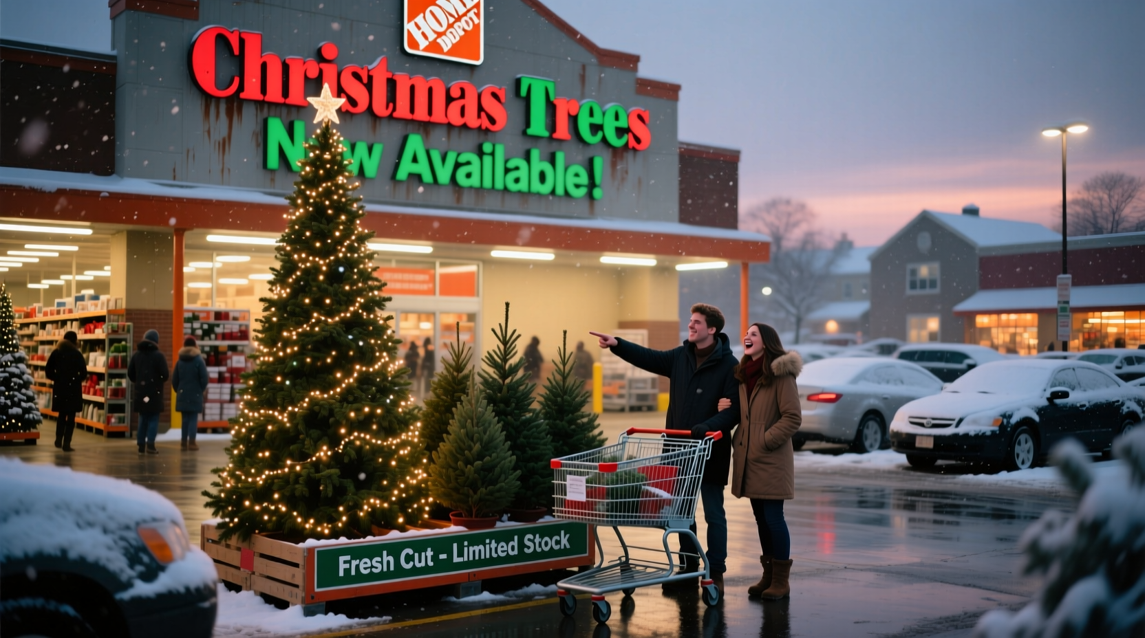 when does home depot start selling christmas trees