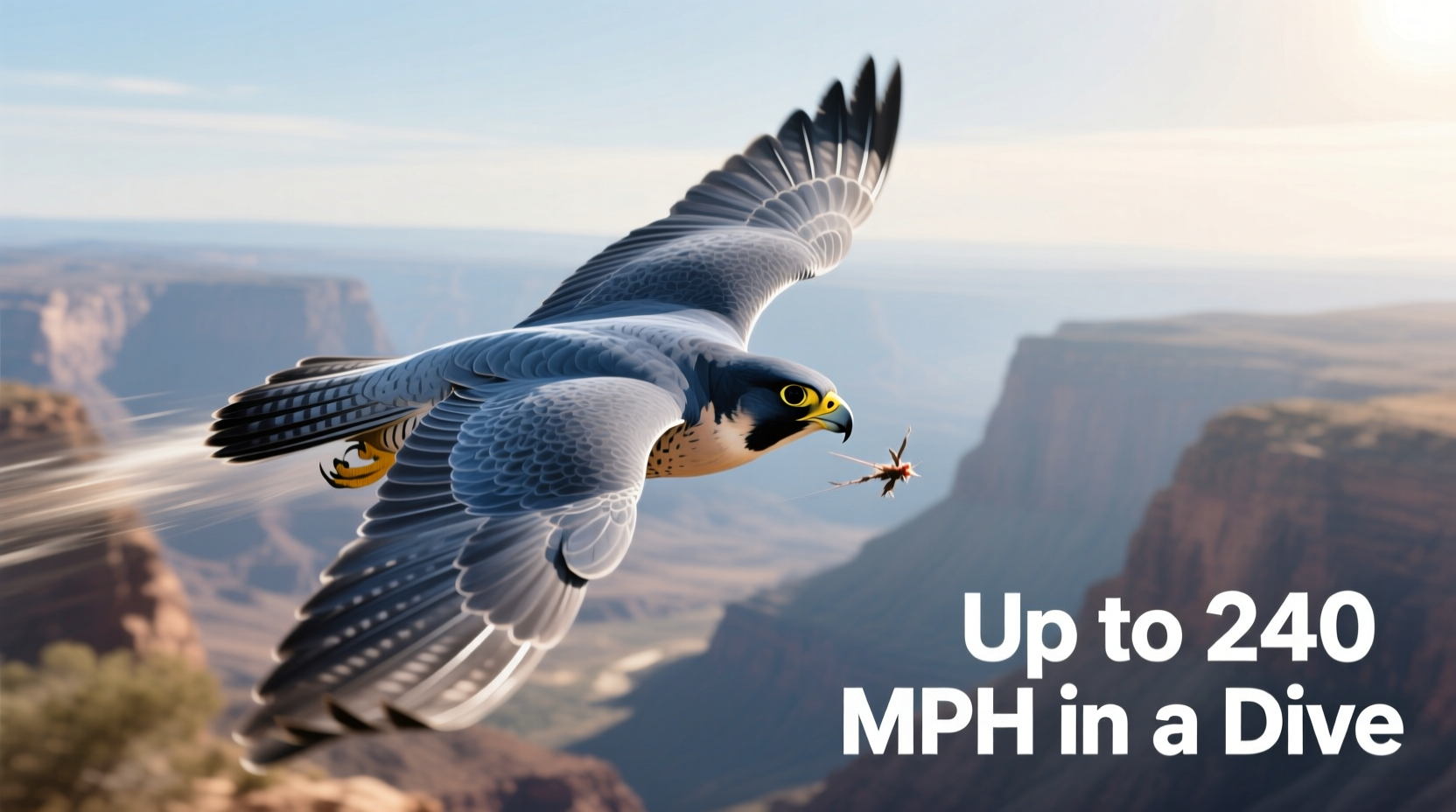 how fast is a falcon bird