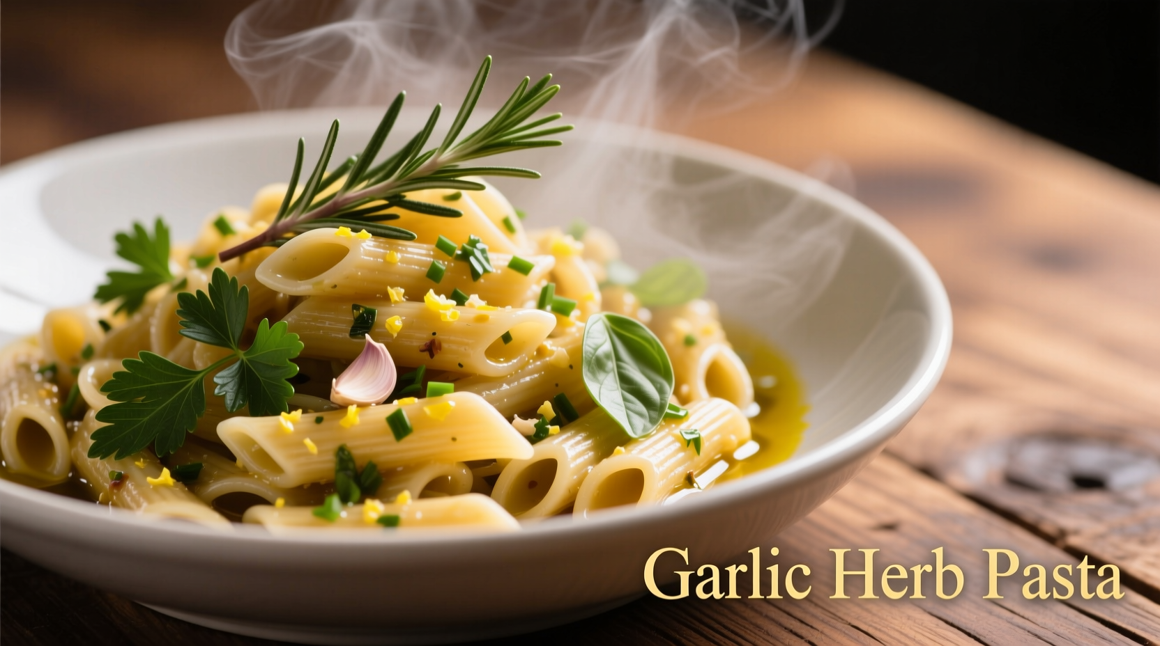 garlic herb pasta