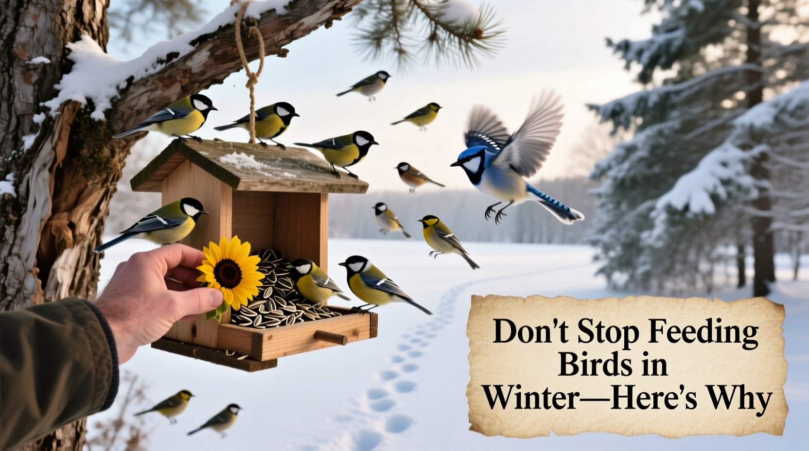 when to stop feeding birds for winter