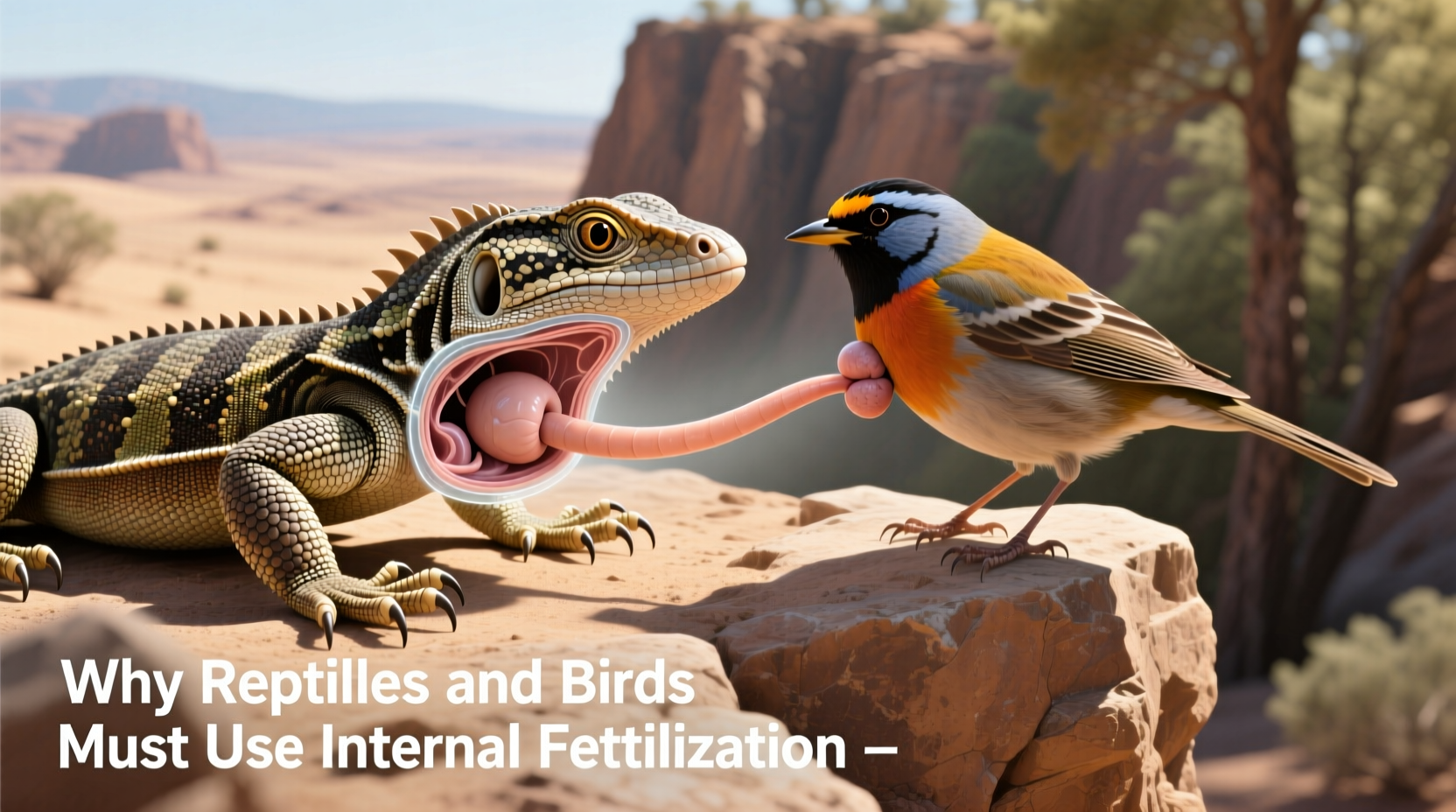 why must reptiles and birds use internal fertilization