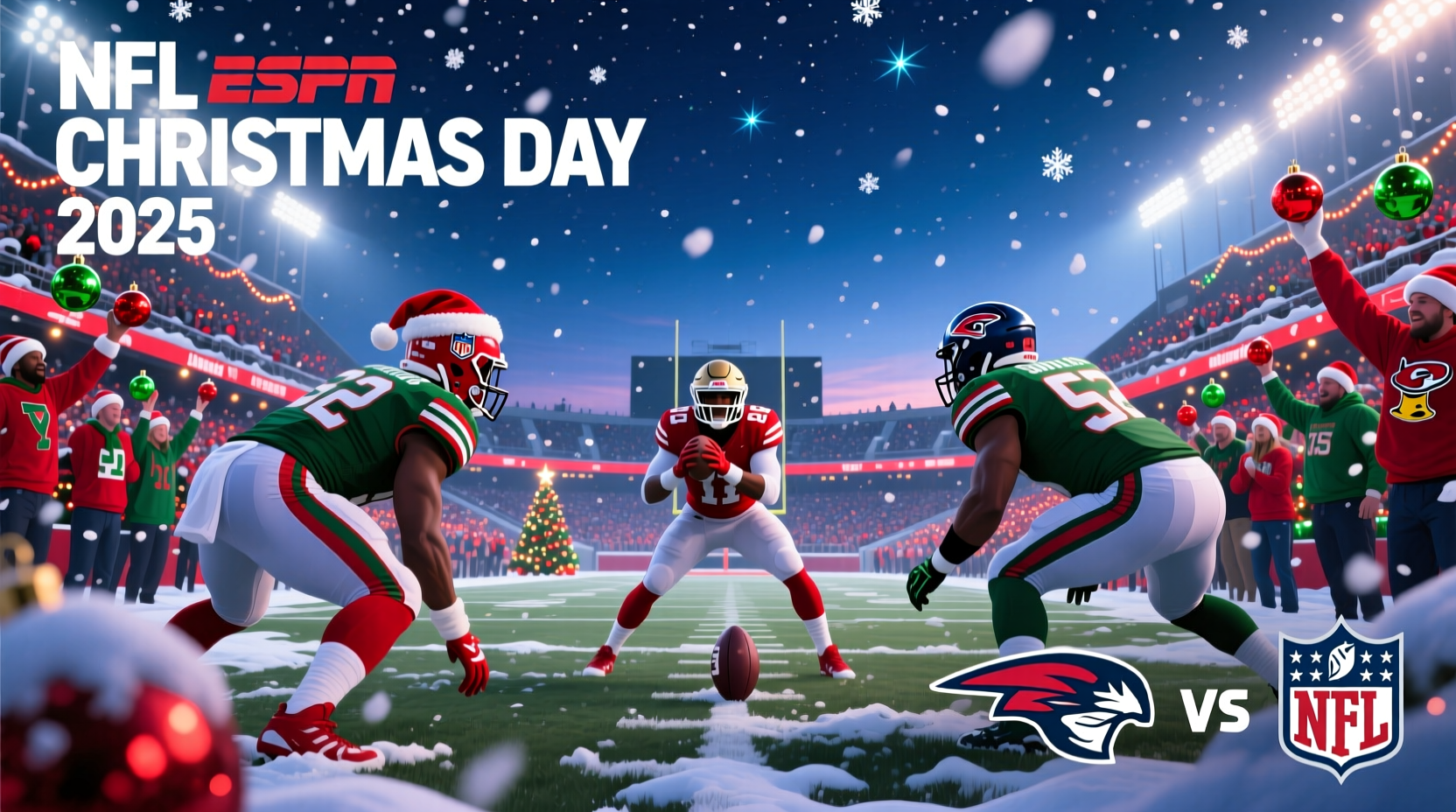 who plays in the nfl on christmas