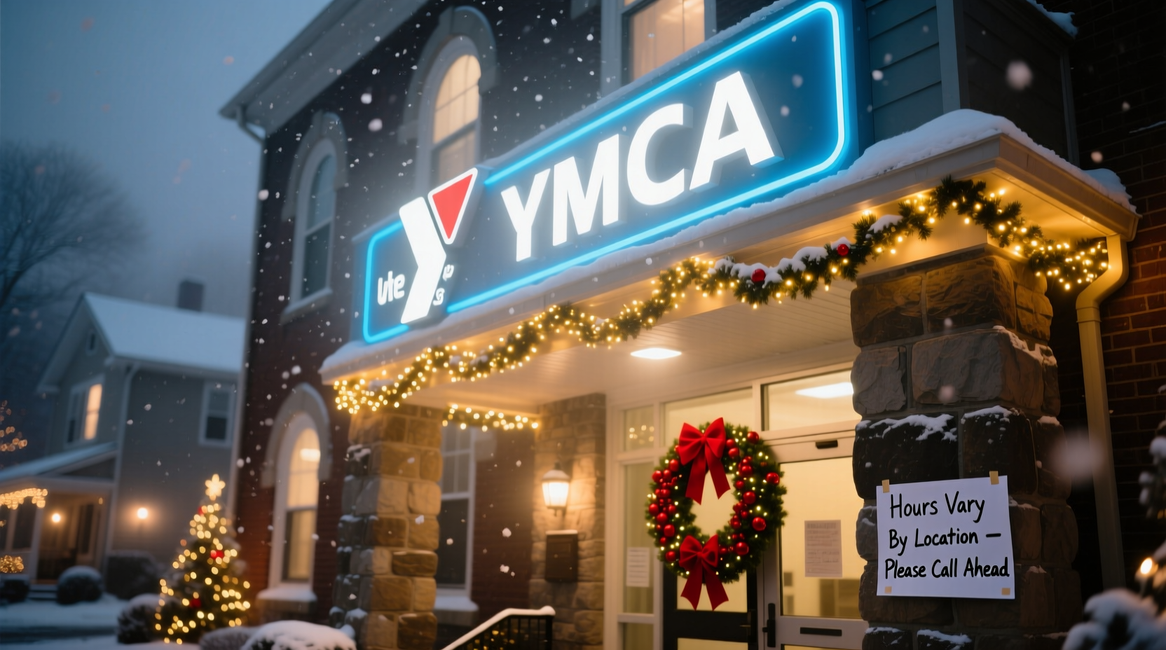 is the ymca open on christmas eve